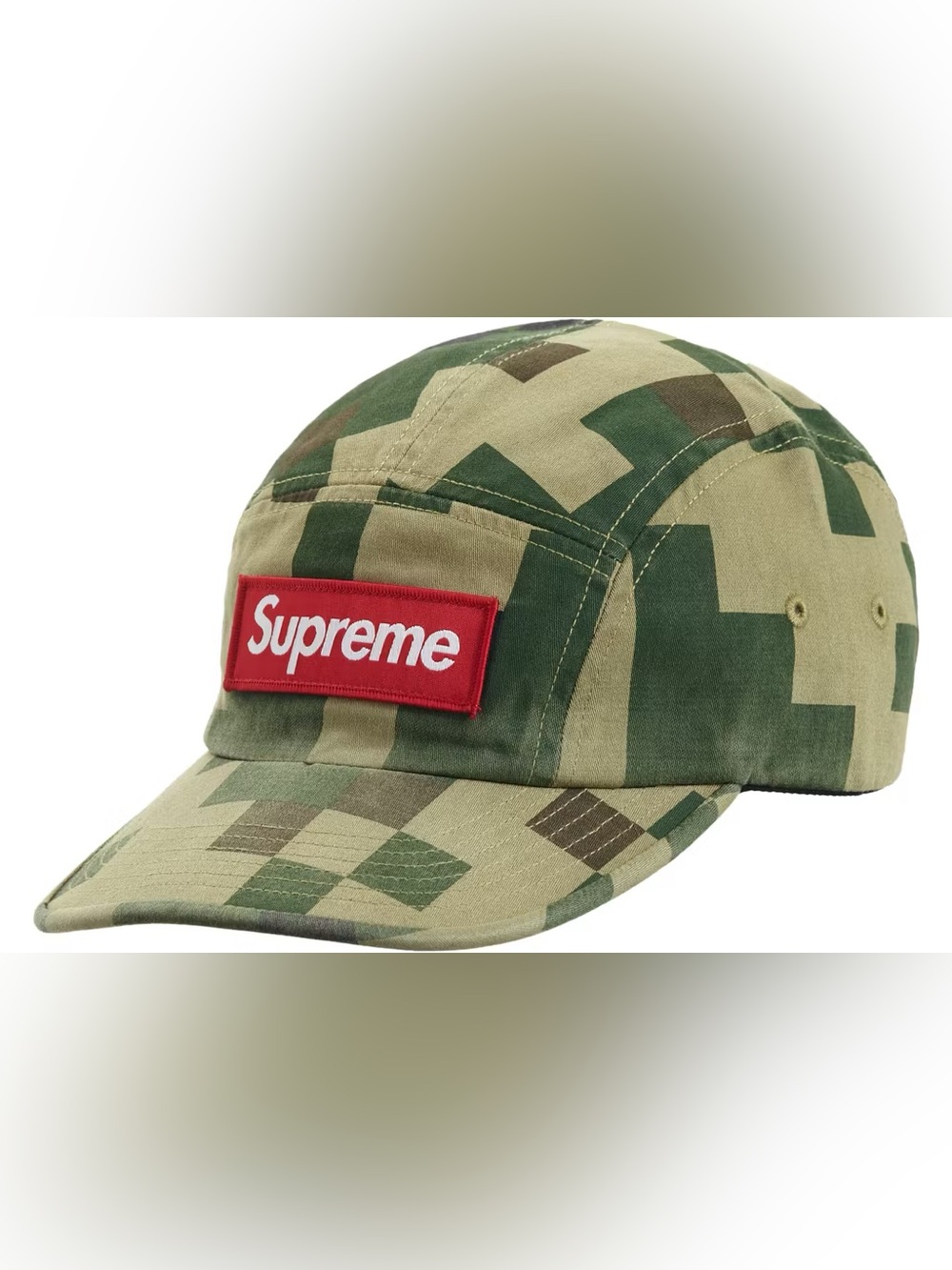 Supreme Military Camp Hat Green Olive Digi Camo FW20